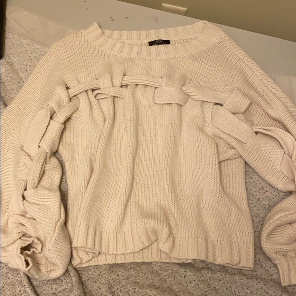 Cream sweater